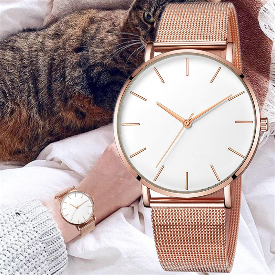 Jewelry Watches Gold - Luxury Simple Watches for Women Stainless