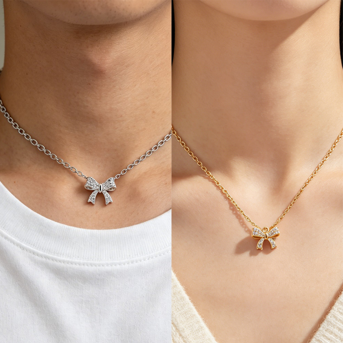 Eve Jewelry & Watches Distribuidor Oficial Rolex Buenos Aires - Bow Pendant Necklace with High Shine