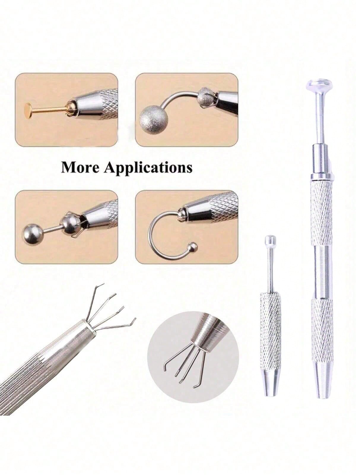 Jewelry & Watches Spółka Z Ograniczoną Odpowiedzialnością - 1/2pcs Jewelry Grabbing Tool, Alloy Perforated