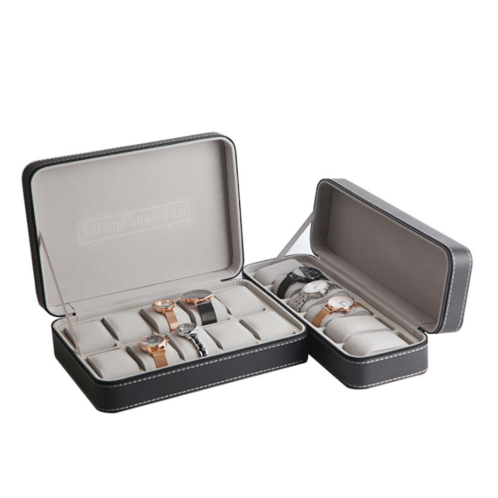 Jewelry And Watches Box - Bymaocar Portable 6 Slot Zipper Watch