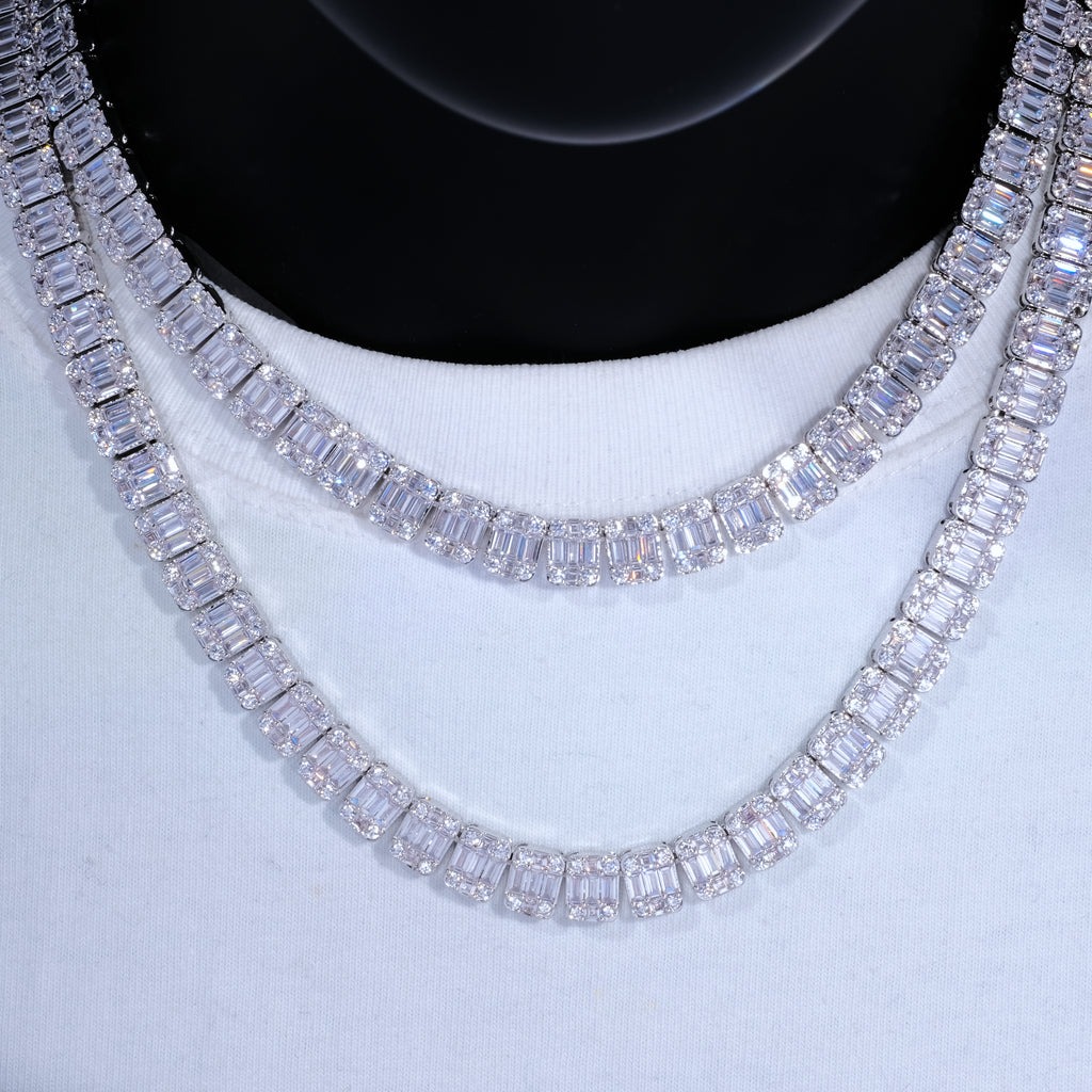 Tennis Bracelet Cubic - Custom 8mm Iced Square Tennis Chain