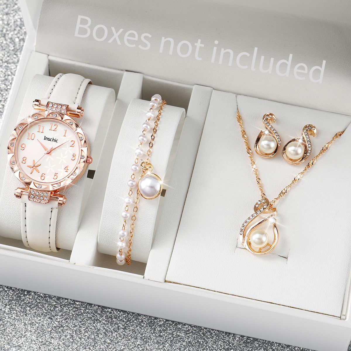 Jewelry Like Watches - 5/6PCS Fashion Rhinestone Women Watches Casual