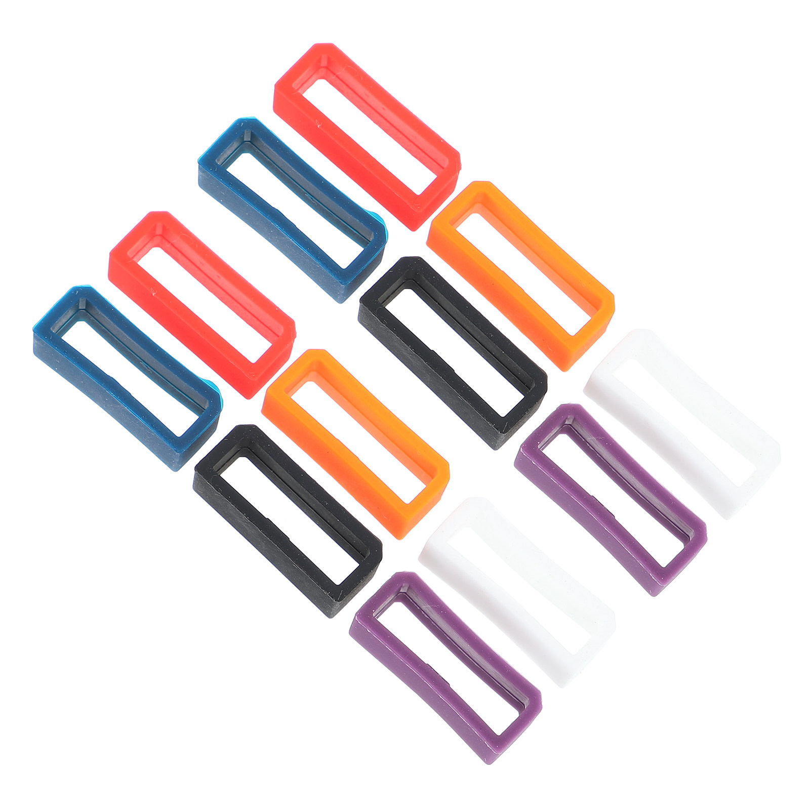 Watch Strap Replacement - 24Pcs Silicone Watchband Loop Watch Strap