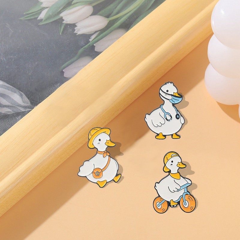 Shop Jewelry & Watches Near Me - Lovely Animal Enamel Pin Custom Goose