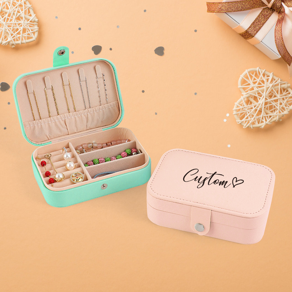 Shop Jewelry & Watches Near Me - Personalized Customized Portable Button Jewelry Box