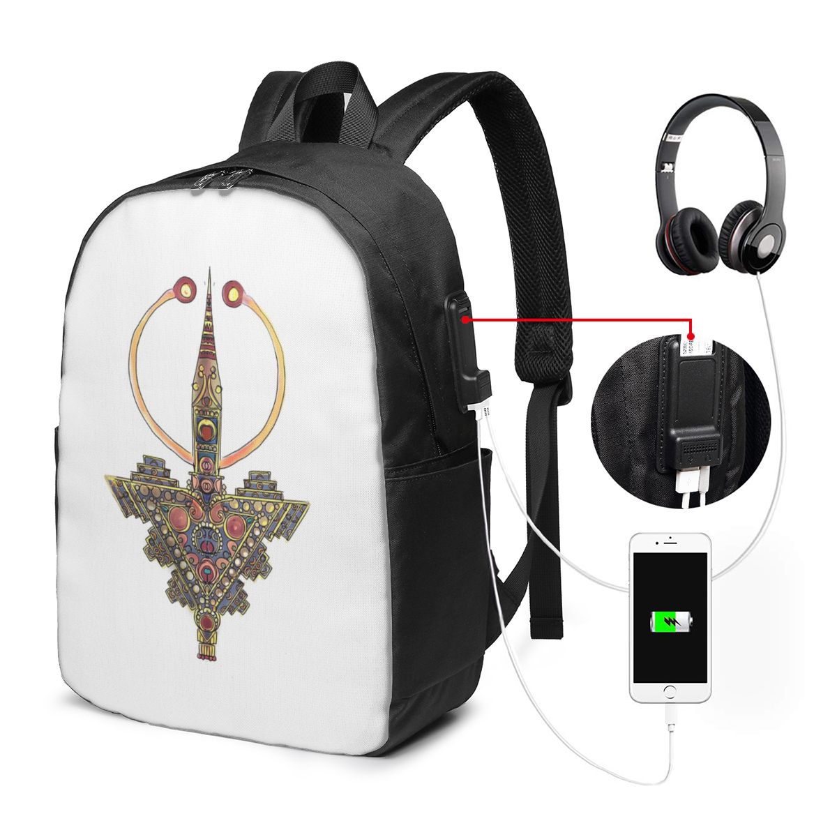 Jewelry & Watches Spółka Z Ograniczoną Odpowiedzialnością - Kabyle Jewelry Amazigh MoroccoBackpack Travel Notebook