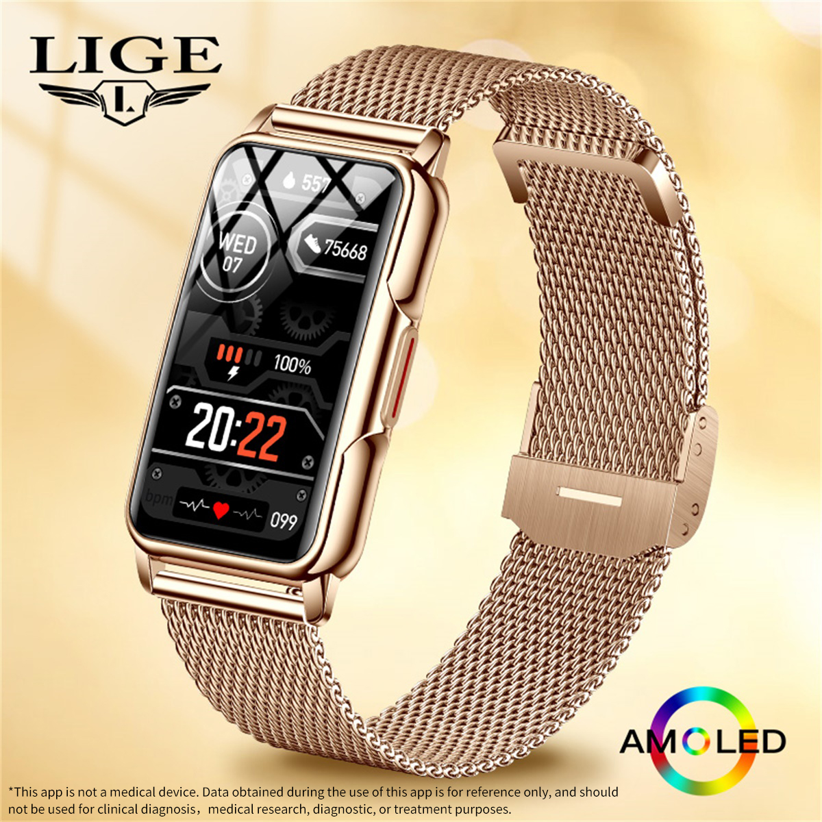 Jewellery Watches - LIGE Smart Watch Men Women Fitness