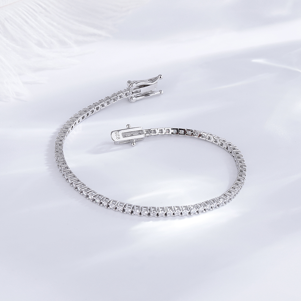 YLMyself 925 Sterling Silver T - Tennis Bracelet Cubic บทวิจารณ์และราคา