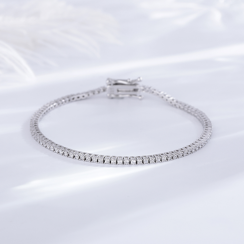 YLMyself 925 Sterling Silver T - Tennis Bracelet Cubic บทวิจารณ์และราคา