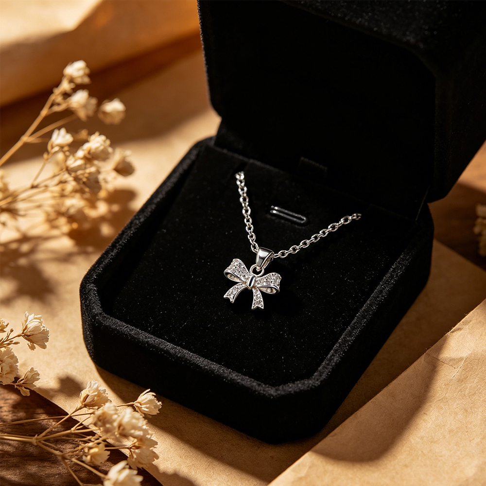Bow Pendant Necklace with High - Eve Jewelry & Watches Distribuidor Oficial Rolex Buenos Aires บทวิจารณ์และราคา