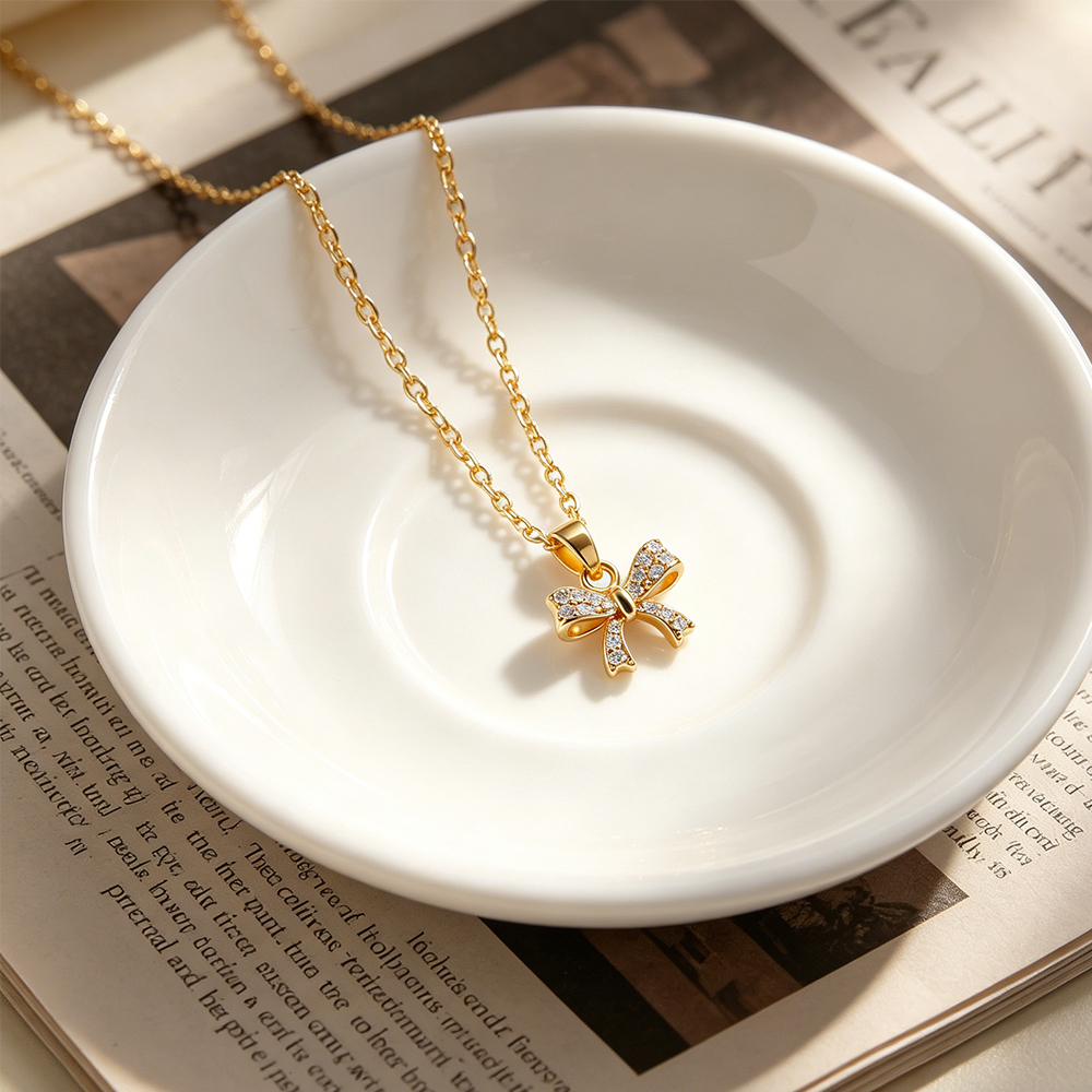 Bow Pendant Necklace with High - Eve Jewelry & Watches Distribuidor Oficial Rolex Buenos Aires บทวิจารณ์และราคา