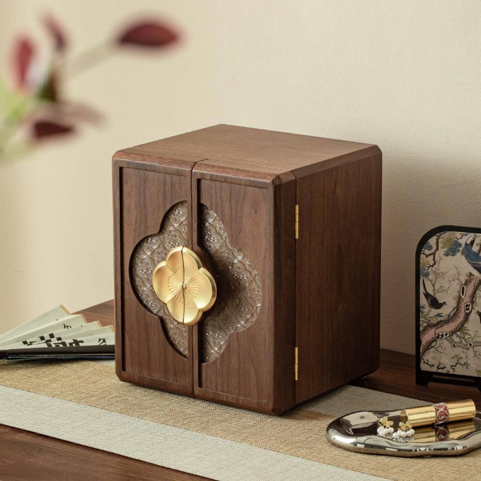 Wooden Jewelry Box New Chinese - Jewelry & Watches Spółka Z Ograniczoną Odpowiedzialnością บทวิจารณ์และราคา