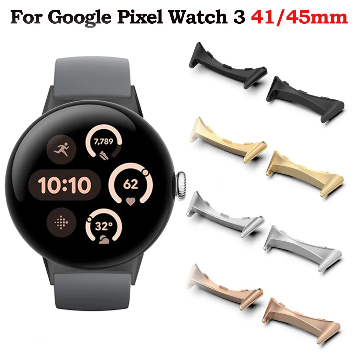2pcs Watch Strap Connector Ada - Watch Strap Replacement บทวิจารณ์และราคา