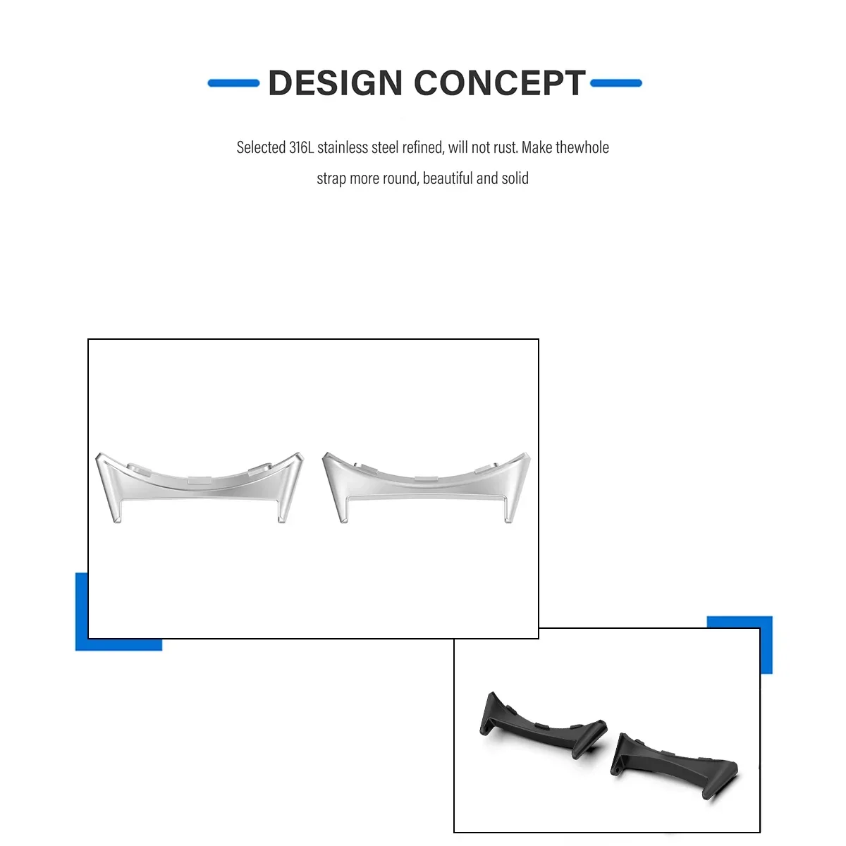 2pcs Watch Strap Connector Ada - Watch Strap Replacement บทวิจารณ์และราคา