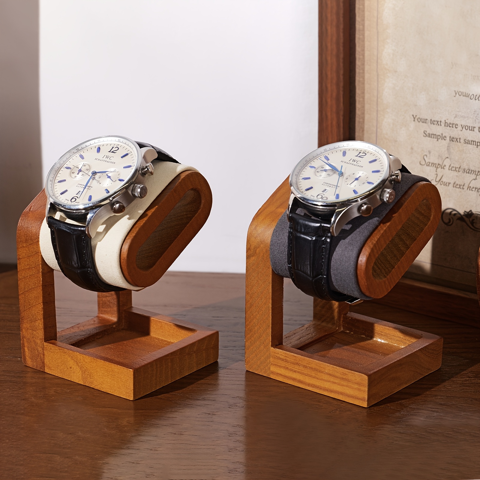 Wooden Watch Display Stand Lux - Jewelry Watches Luxury บทวิจารณ์และราคา