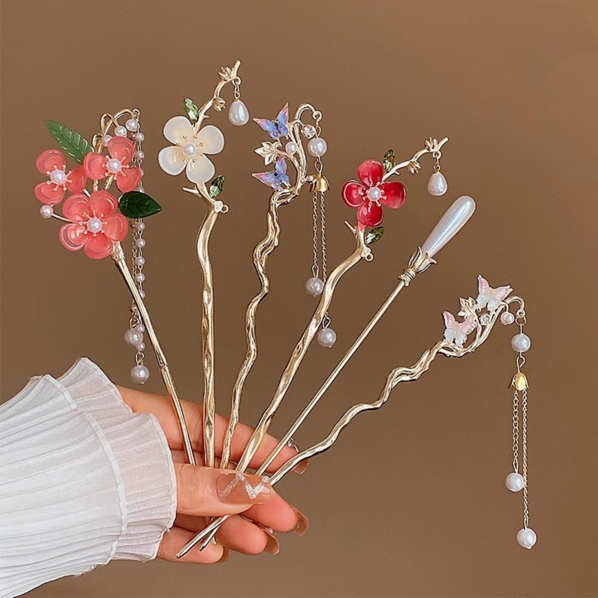 2025 New Flower Hairpin For Wo - Shop Jewelry & Watches Near Me บทวิจารณ์และราคา