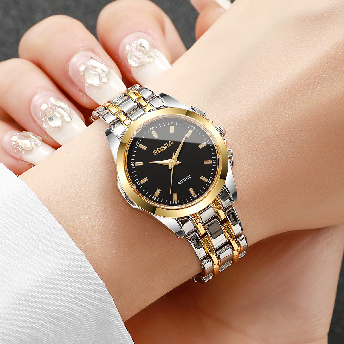 Women Fashion Stainless Steel  - Jewelry Watches Gold บทวิจารณ์และราคา