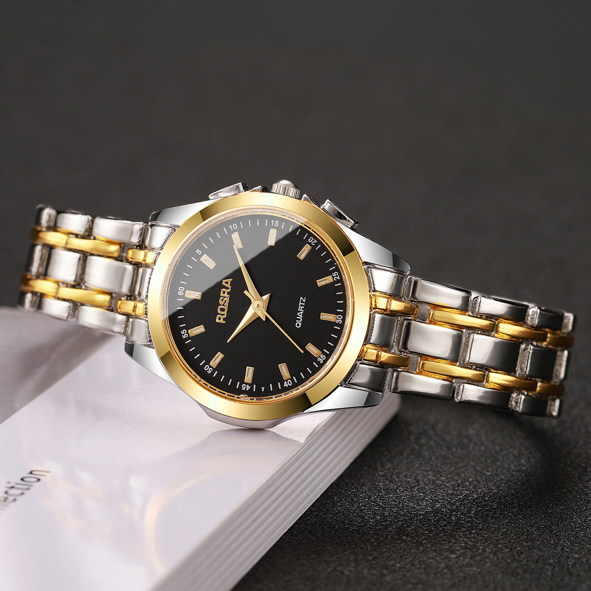Women Fashion Stainless Steel  - Jewelry Watches Gold บทวิจารณ์และราคา