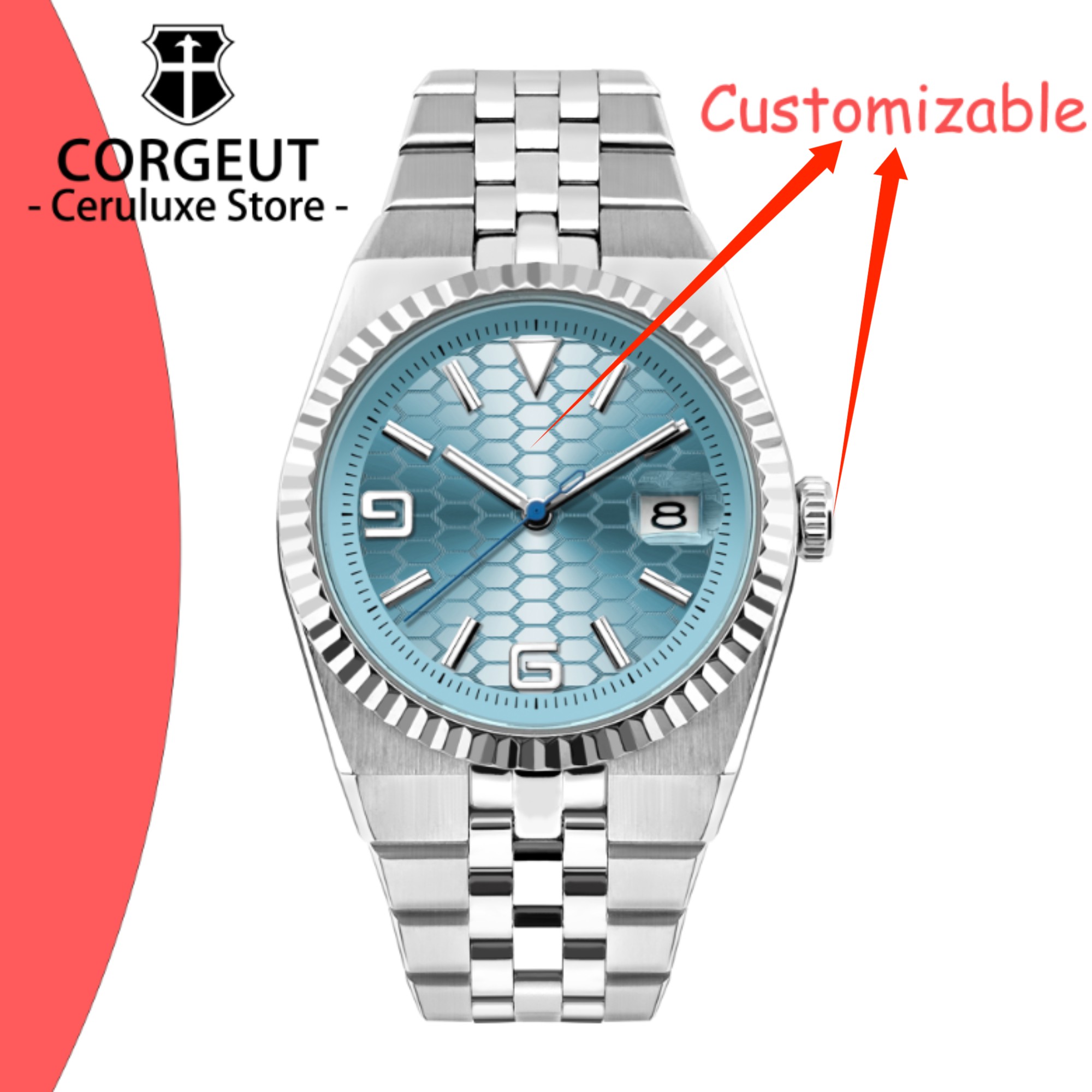 CUSTOM Logo Diy 40mm NH35 Mech - Jewellery Watches บทวิจารณ์และราคา