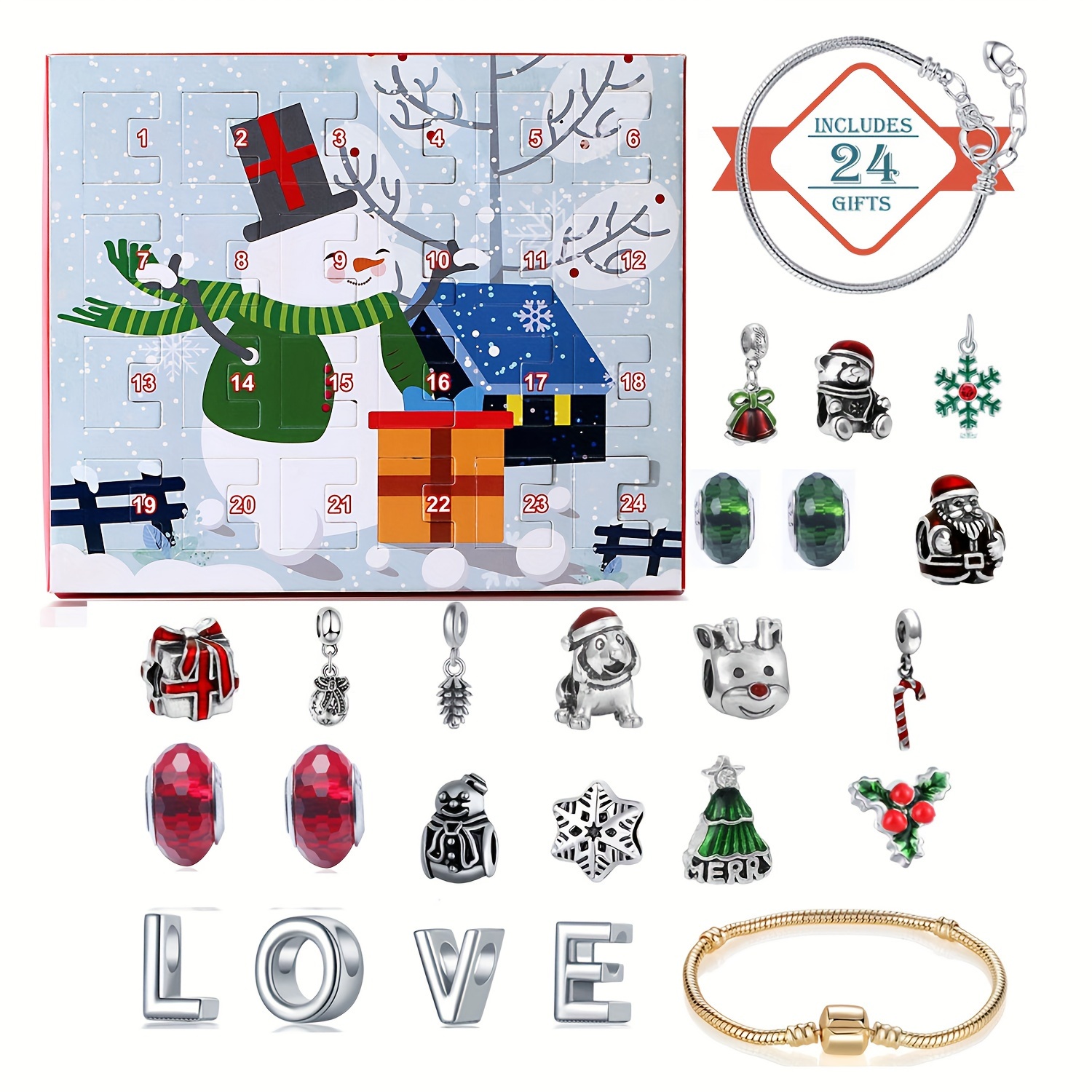 Snowman Christmas Advent Calen - Fine Jewelry & Watches Photos บทวิจารณ์และราคา