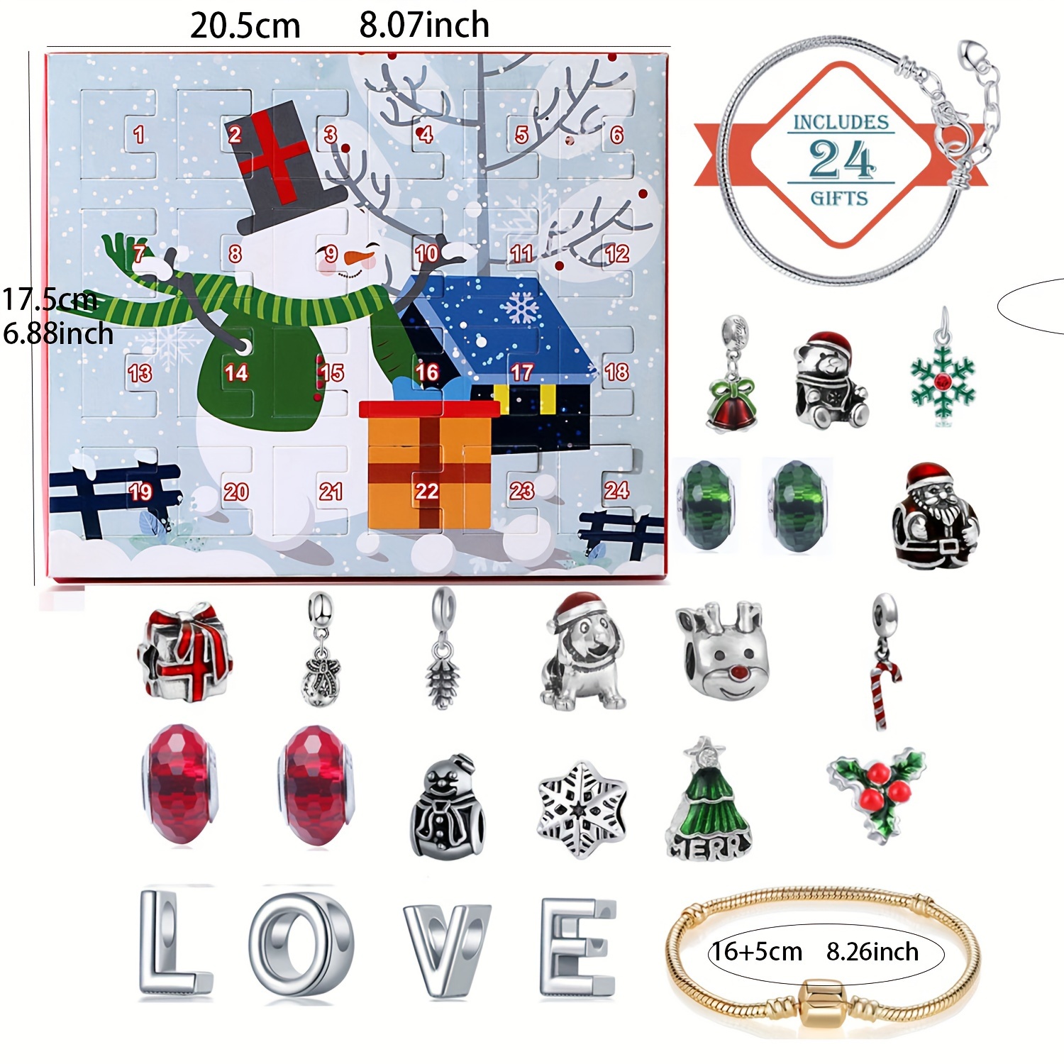 Snowman Christmas Advent Calen - Fine Jewelry & Watches Photos บทวิจารณ์และราคา