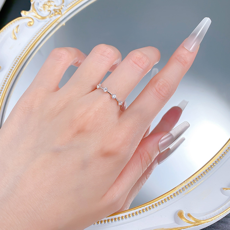 S925 Silver Minimalist Ins Sty - Minimalist Ring Stackable บทวิจารณ์และราคา