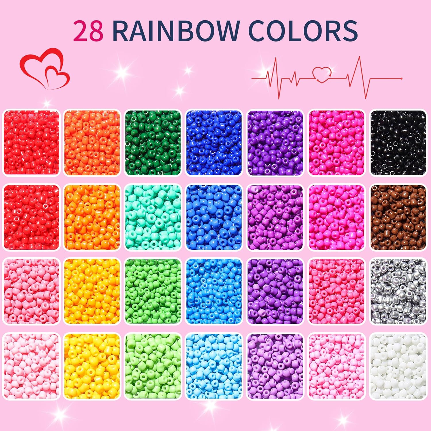 28 colors of 3mm seed beads, 7 - Fine Jewelry & Watches Photos บทวิจารณ์และราคา