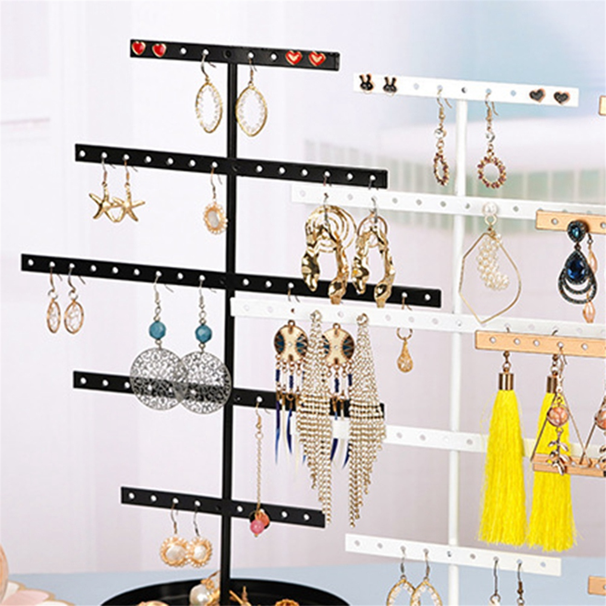 ABQR Black 3-Layer Simple Earr - Jewelry & Watches Spółka Z Ograniczoną Odpowiedzialnością บทวิจารณ์และราคา