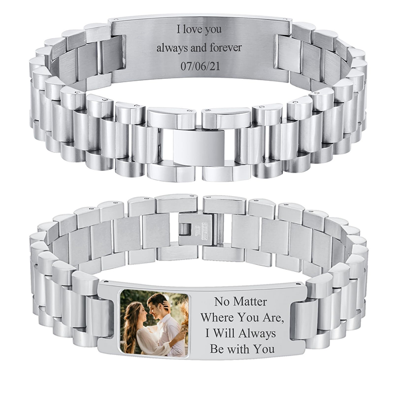 Custom Picture Text Bracelet W - Jewelry Like Watches บทวิจารณ์และราคา