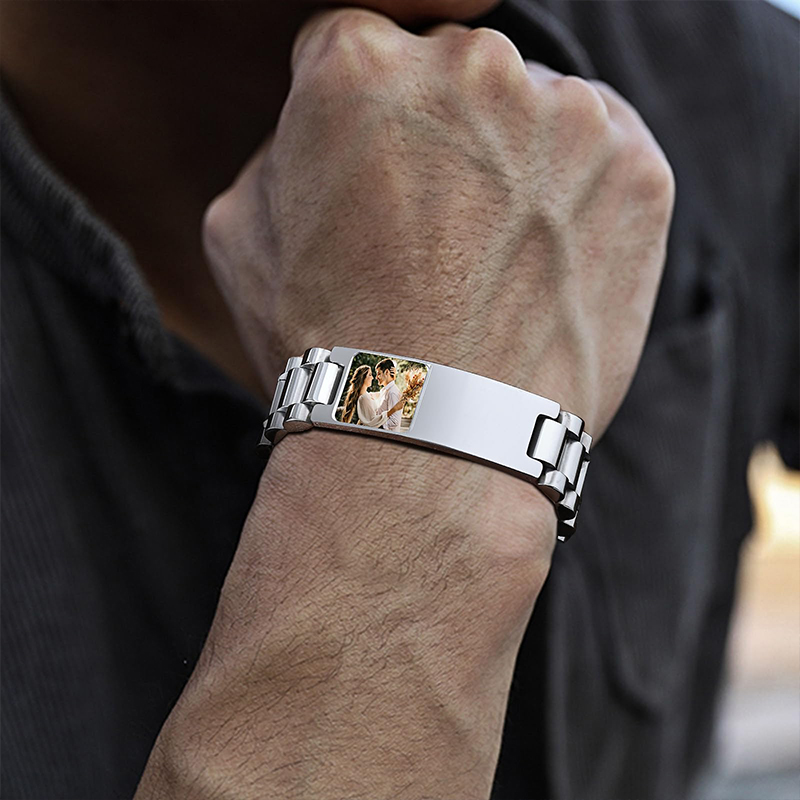 Custom Picture Text Bracelet W - Jewelry Like Watches บทวิจารณ์และราคา