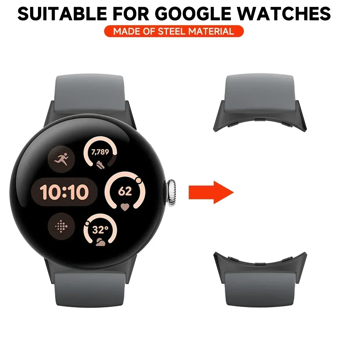 2pcs Watch Strap Connector Ada - Watch Strap Replacement บทวิจารณ์และราคา