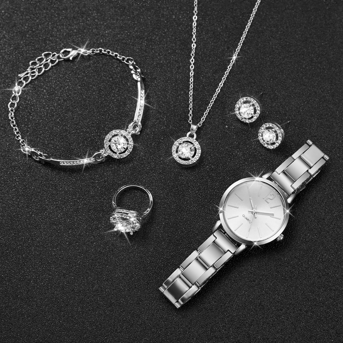 6PCS/Set Women Watches Fashion - Jewelry Like Watches บทวิจารณ์และราคา