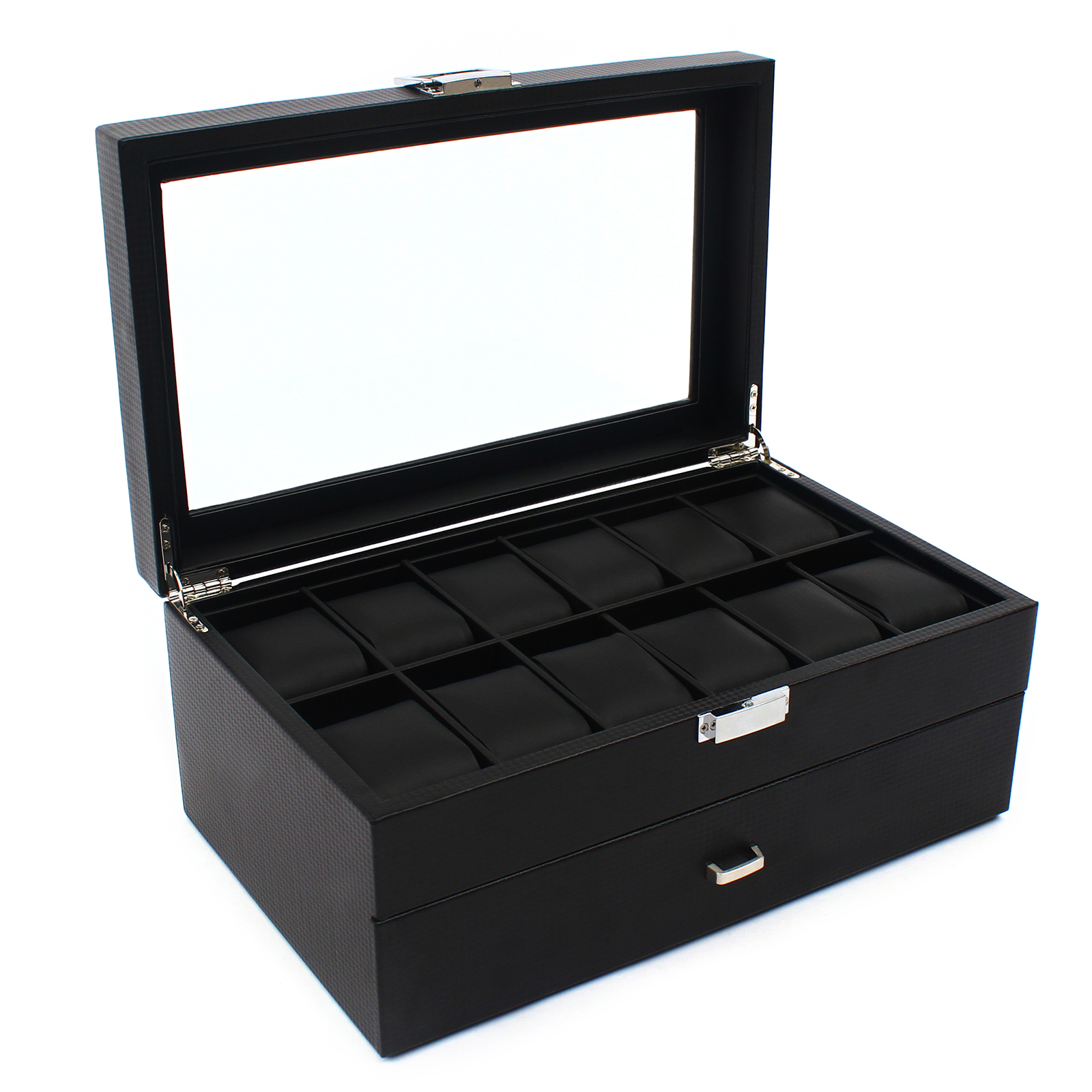 24 Slot Watch Storage Box Disp - Jewelry And Watches Box บทวิจารณ์และราคา
