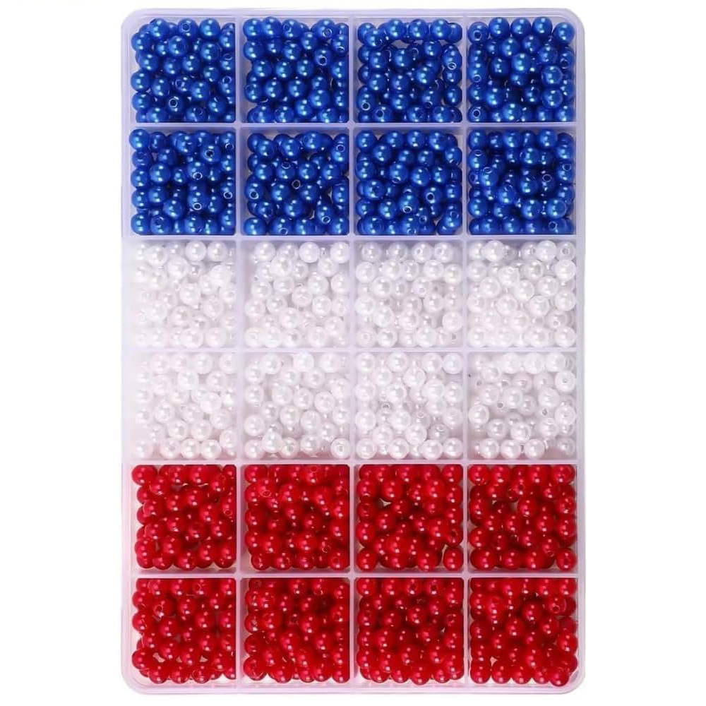 1205pcs 6mm， Red, white, and b - Fine Jewelry & Watches Photos บทวิจารณ์และราคา