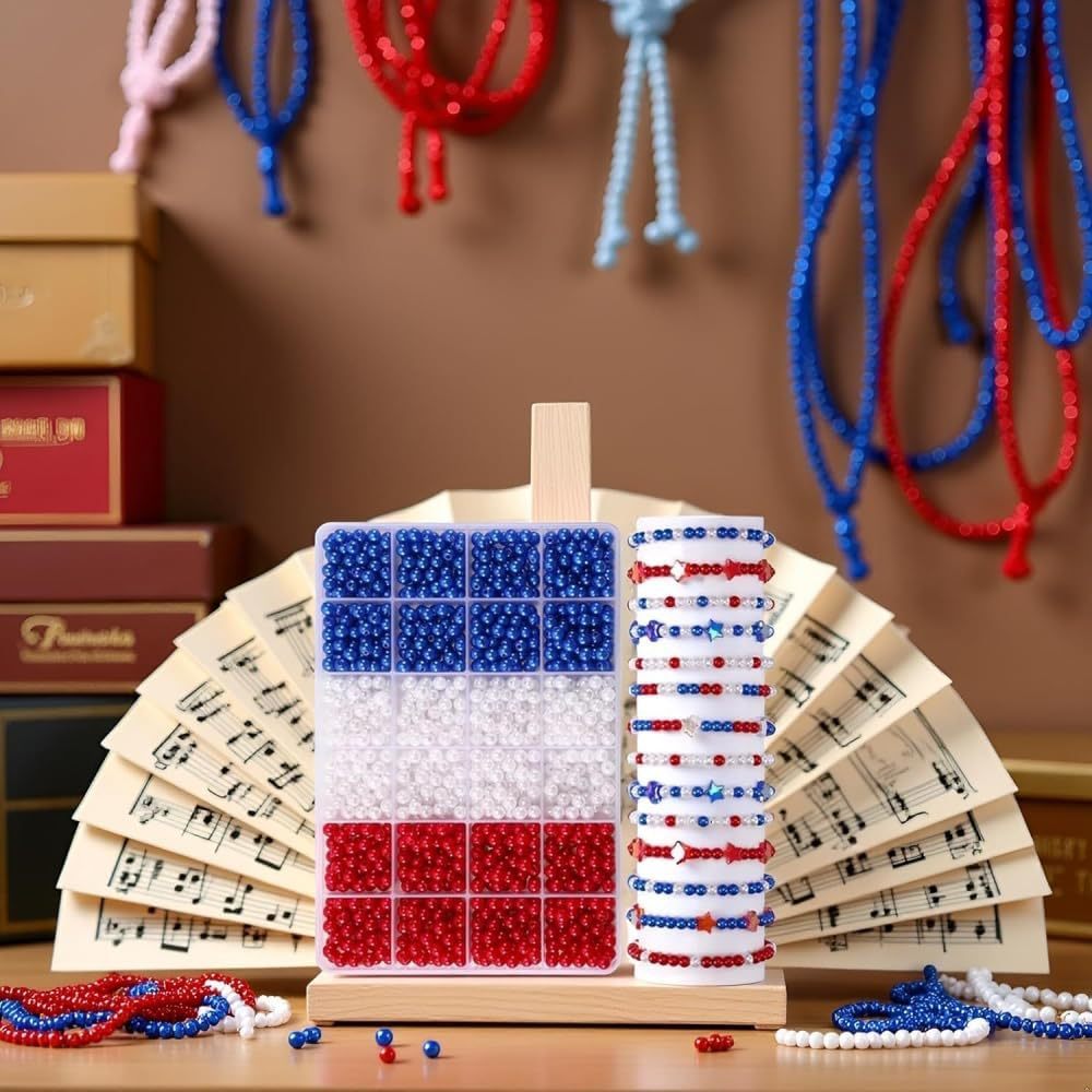 1205pcs 6mm， Red, white, and b - Fine Jewelry & Watches Photos บทวิจารณ์และราคา