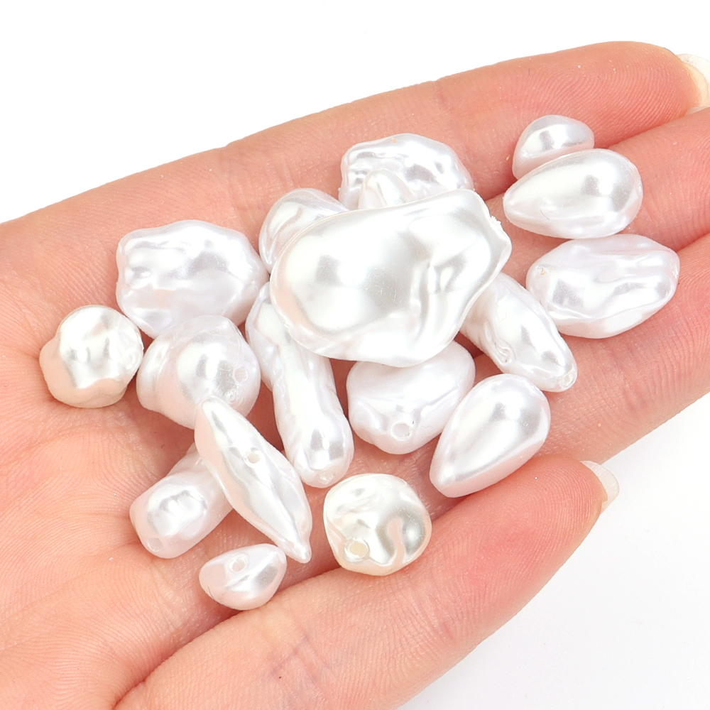 20pcs/lot Irregular ABS Imitat - Pearl Stud Earrings บทวิจารณ์และราคา