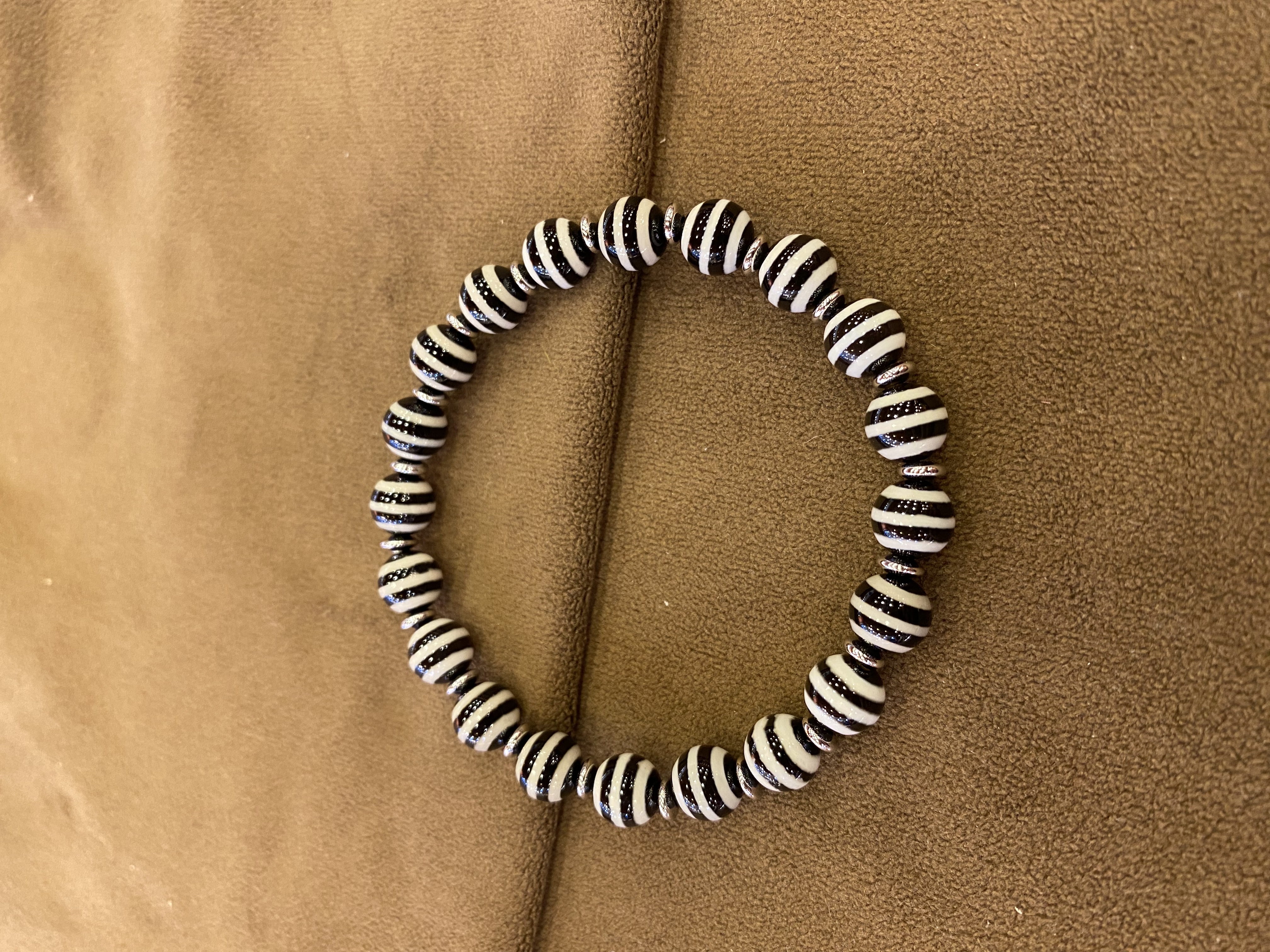 Black & White Striped Agate Br - Fine Jewelry & Watches Photos บทวิจารณ์และราคา