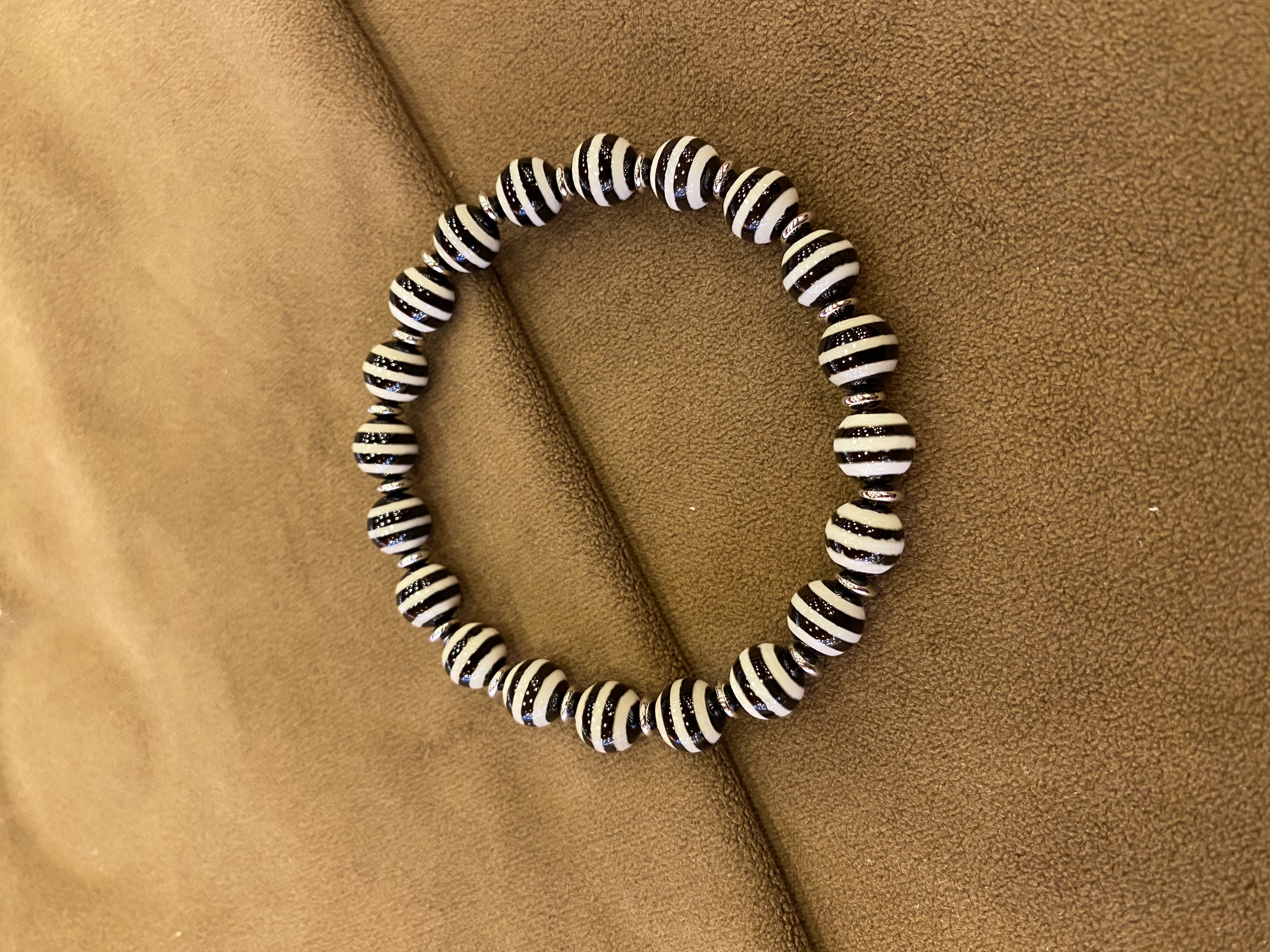 Black & White Striped Agate Br - Fine Jewelry & Watches Photos บทวิจารณ์และราคา