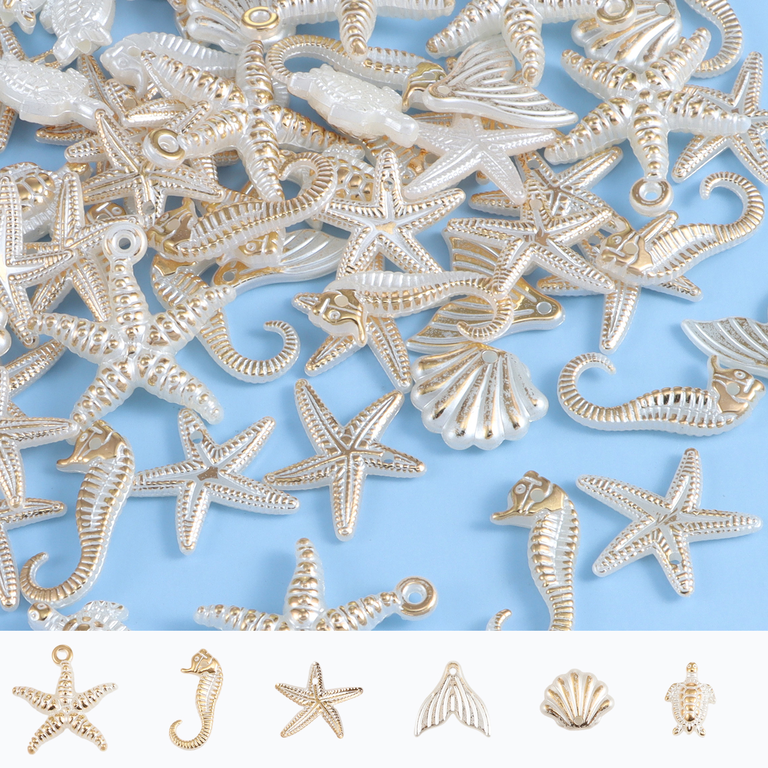 30 pieces of ocean series rand - Pearl Stud Earrings บทวิจารณ์และราคา