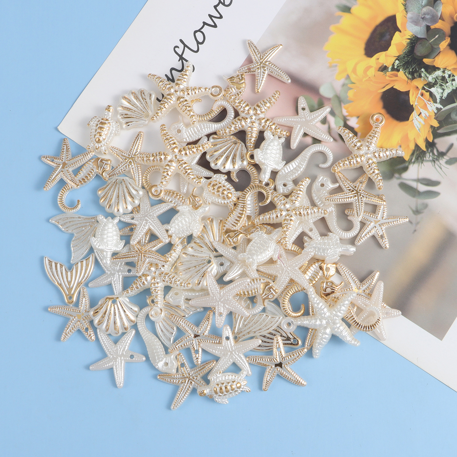 30 pieces of ocean series rand - Pearl Stud Earrings บทวิจารณ์และราคา