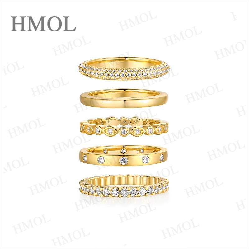 Moissanite Ring Set Come With  - Minimalist Ring Stackable บทวิจารณ์และราคา