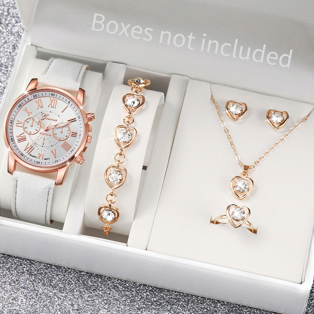 5/6PCS Fashion Women's Quartz  - Jewelry Like Watches บทวิจารณ์และราคา
