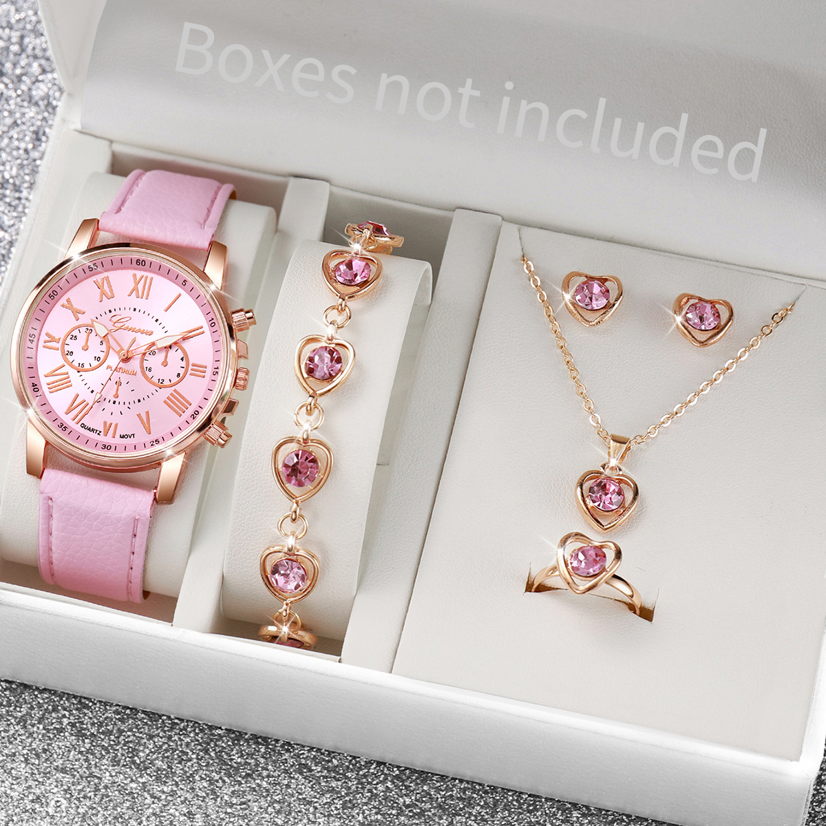 5/6PCS Fashion Women's Quartz  - Jewelry Like Watches บทวิจารณ์และราคา