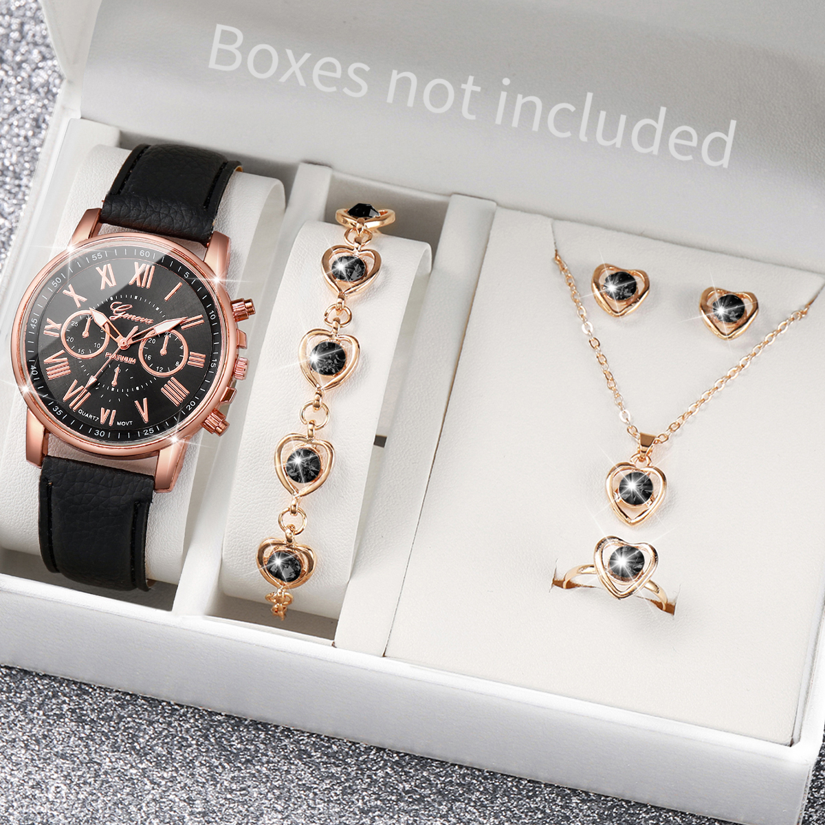 5/6PCS Fashion Women's Quartz  - Jewelry Like Watches บทวิจารณ์และราคา