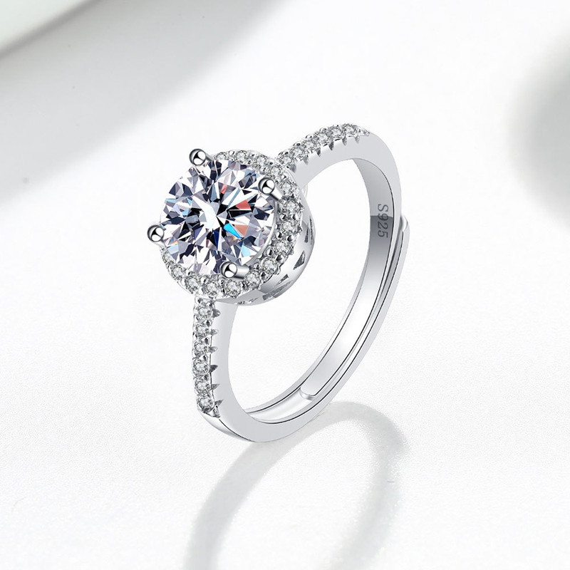 New 925 Sterling Silver Round  - Statement Cocktail Ring บทวิจารณ์และราคา