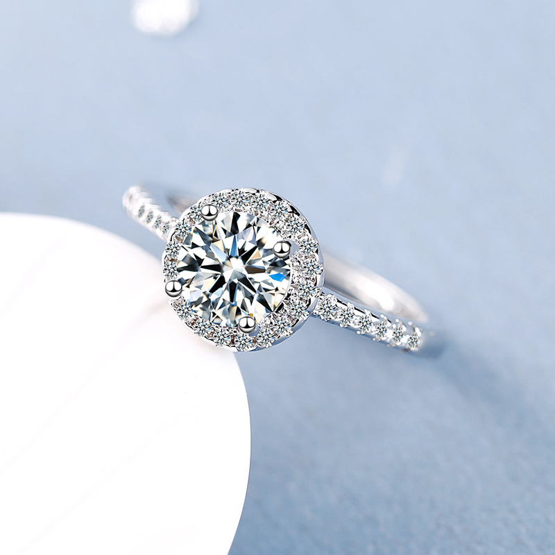 New 925 Sterling Silver Round  - Statement Cocktail Ring บทวิจารณ์และราคา