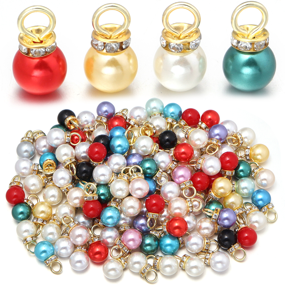 30pcs Inlaid Rhinestone Imitat - Pearl Stud Earrings บทวิจารณ์และราคา