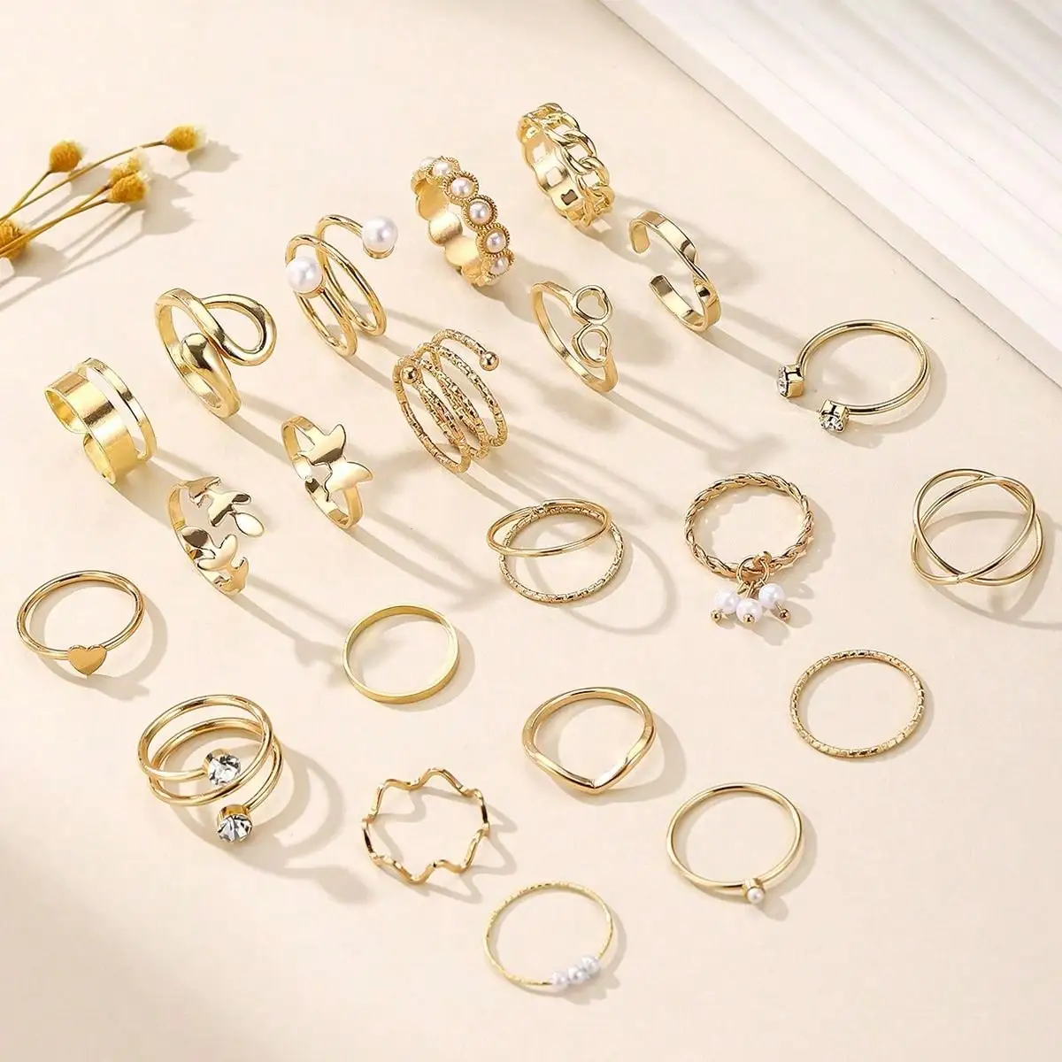 24Pcs Minimalist Gold Stackabl - Minimalist Ring Stackable บทวิจารณ์และราคา