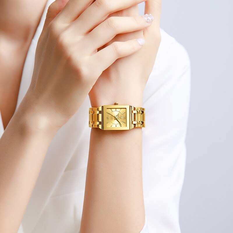 LiEBIG Luxury Golden Quartz Wr - Jewelry Watches Gold บทวิจารณ์และราคา
