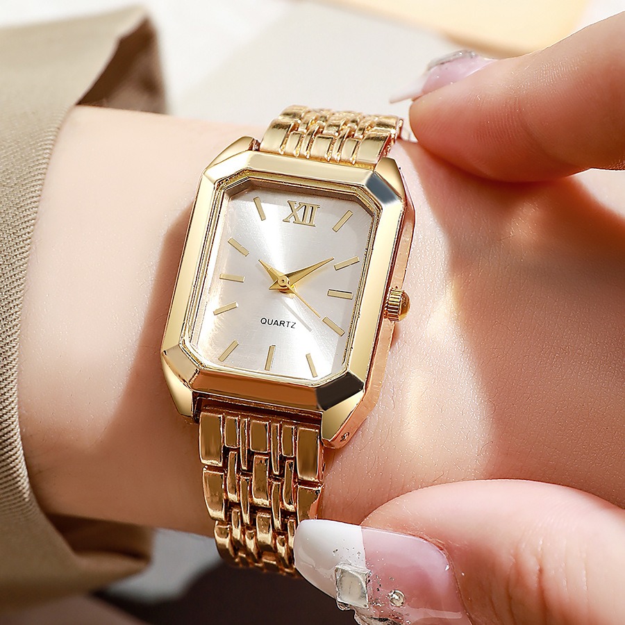 2PCS/set Luxury Women's Quartz - Jewelry Watches Gold บทวิจารณ์และราคา